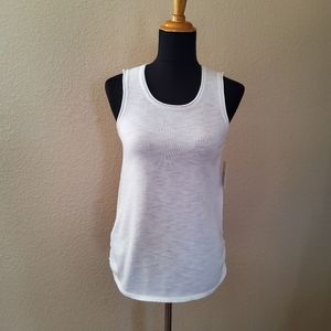 Ellen Tracy White Sleeveless Tank Knit Top XS New